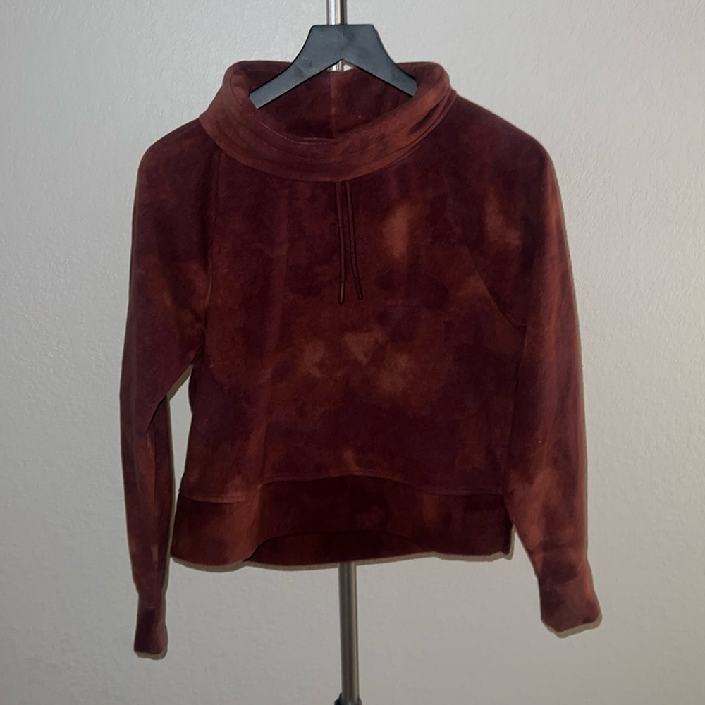 Pink tie dye turtle neck sweater